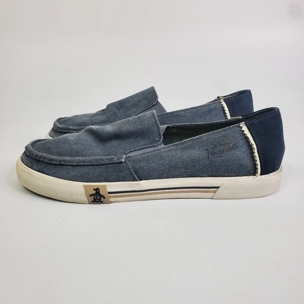 Original Penguin Neo Slip-On Men's Size 11 Canvas Shoes Blue